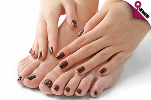 From QR60 Pamper your Hands & Feet with Classic or Spa Mani & Pedi - Choose from Regular, French or Shellac! (Up to QR450 Value)